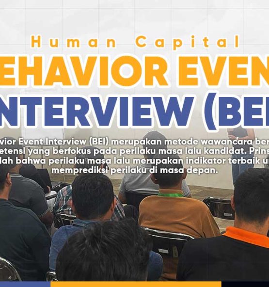 Dalam proses rekrutmen, terdapat berbagai tools yang digunakan perusahaan untuk menilai calon karyawan. Namun, teknik wawancara tradisional seringkali belum mampu menggali kompetensi secara mendalam dan objektif. Behavior Event Interview (BEI) merupakan metode wawancara berbasis kompetensi yang berfokus pada perilaku masa lalu kandidat. Prinsipnya adalah bahwa perilaku masa lalu merupakan indikator terbaik untuk memprediksi perilaku di masa depan. Melalui training ini, peserta akan memahami konsep, teknik, serta langkah sistematis dalam melakukan wawancara kompetensi yang akurat, objektif, dan terstruktur.