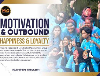 Training Happiness & Loyalty oleh Maximum Life Group merupakan program pelatihan pengembangan sumber daya manusia yang dirancang untuk membantu perusahaan meningkatkan kebahagiaan kerja, loyalitas karyawan, serta produktivitas tim melalui pemahaman makna bekerja, filosofi kerja yang positif, science of happiness, serta strategi membangun hubungan kerja yang harmonis antara karyawan, pimpinan, dan organisasi sehingga tercipta lingkungan kerja yang sehat, produktif, dan berkelanjutan bagi pertumbuhan perusahaan.