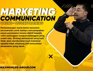 Hubungi Maximum Life Group untuk mendapatkan informasi lengkap mengenai training Marketing Communication, pelatihan komunikasi pemasaran profesional yang membantu perusahaan meningkatkan kemampuan tim marketing dalam menyampaikan pesan produk secara efektif, memahami strategi komunikasi pemasaran, menguasai konsep bauran pemasaran 7P, serta mengoptimalkan berbagai media komunikasi marketing untuk meningkatkan minat dan kepercayaan pelanggan terhadap produk maupun layanan perusahaan.
