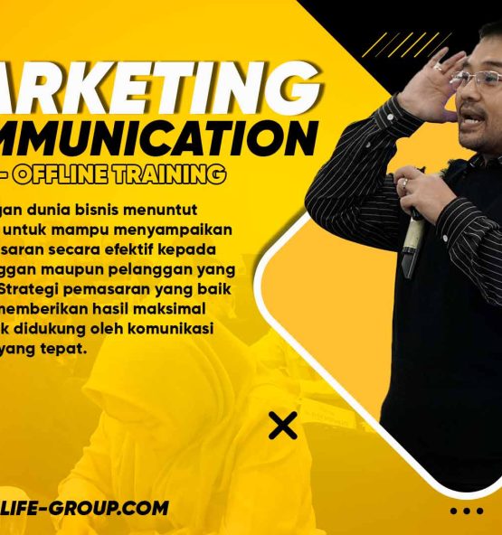 Hubungi Maximum Life Group untuk mendapatkan informasi lengkap mengenai training Marketing Communication, pelatihan komunikasi pemasaran profesional yang membantu perusahaan meningkatkan kemampuan tim marketing dalam menyampaikan pesan produk secara efektif, memahami strategi komunikasi pemasaran, menguasai konsep bauran pemasaran 7P, serta mengoptimalkan berbagai media komunikasi marketing untuk meningkatkan minat dan kepercayaan pelanggan terhadap produk maupun layanan perusahaan.