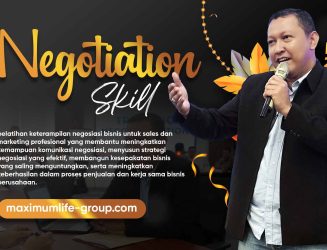 Hubungi Maximum Life Group untuk mengikuti training negotiation skill, pelatihan keterampilan negosiasi bisnis untuk sales dan marketing profesional yang membantu meningkatkan kemampuan komunikasi negosiasi, menyusun strategi negosiasi yang efektif, membangun kesepakatan bisnis yang saling menguntungkan, serta meningkatkan keberhasilan dalam proses penjualan dan kerja sama bisnis perusahaan.