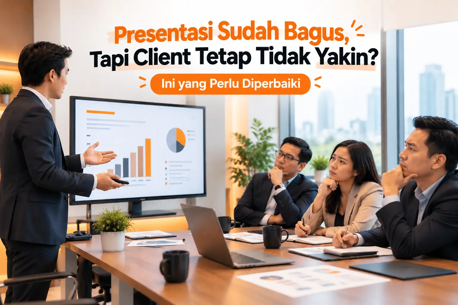 presentasi bagus tapi client tidak yakin, ini cara meyakinkan client saat presentasi