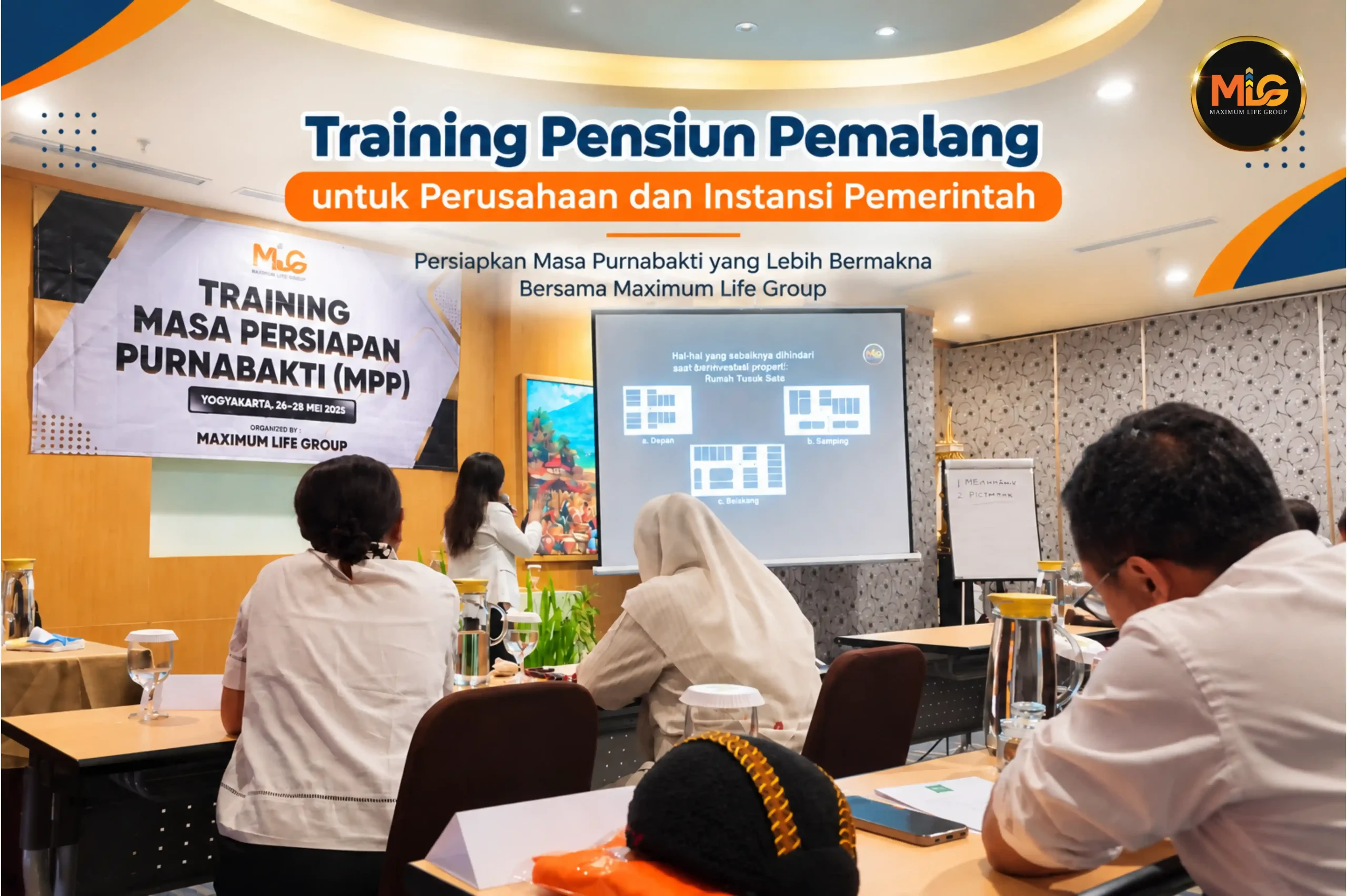 training pensiun Pemalang bersama Maximum Life Group