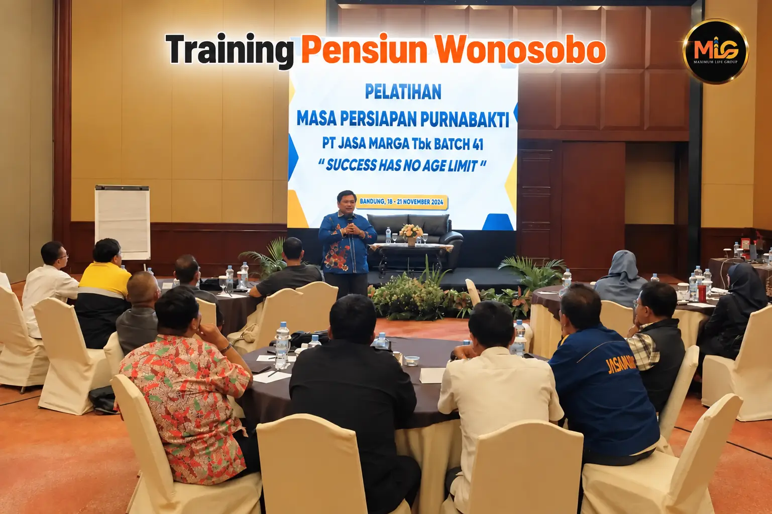 training pensiun Wonosobo bersama Maximum Life Group