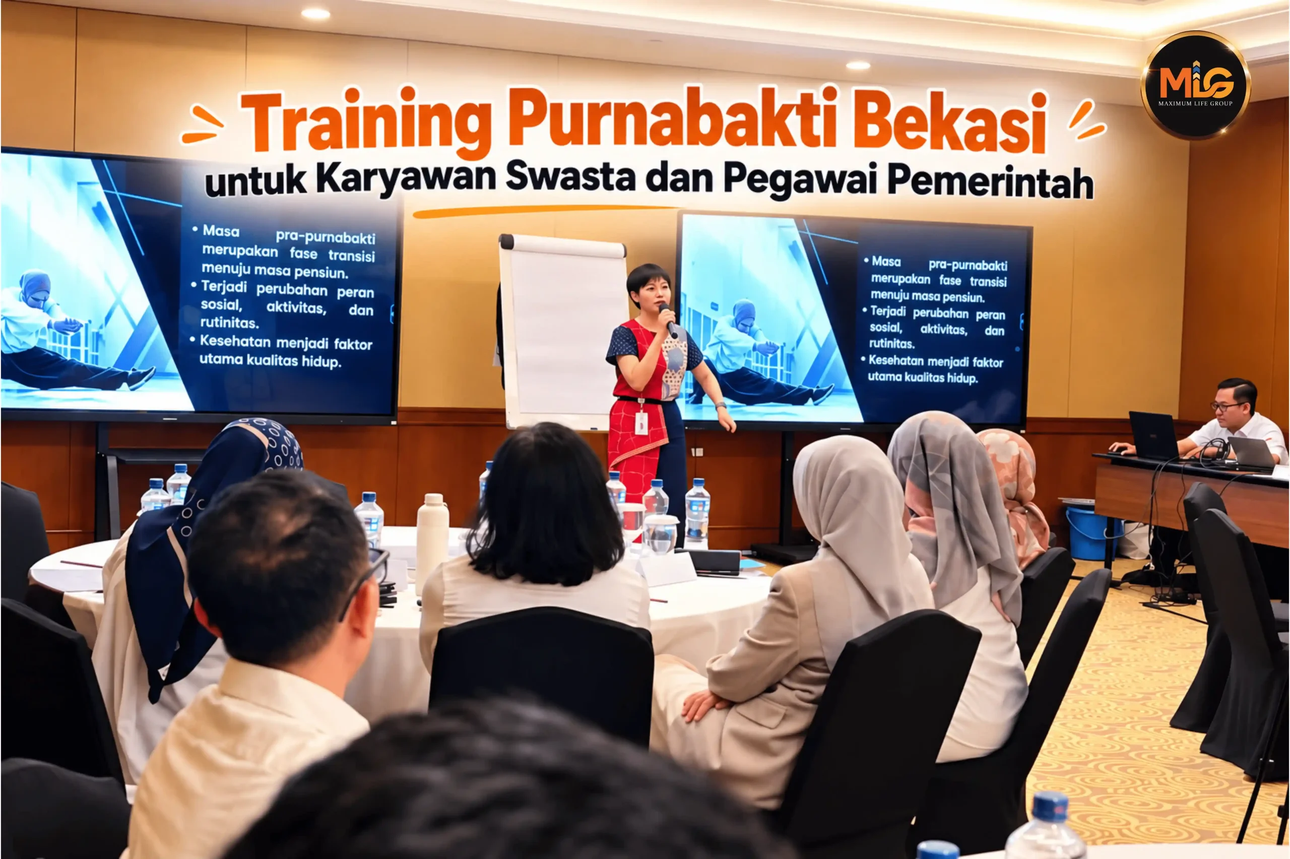 Training purnabakti Bekasi bersama Maximum Life Group